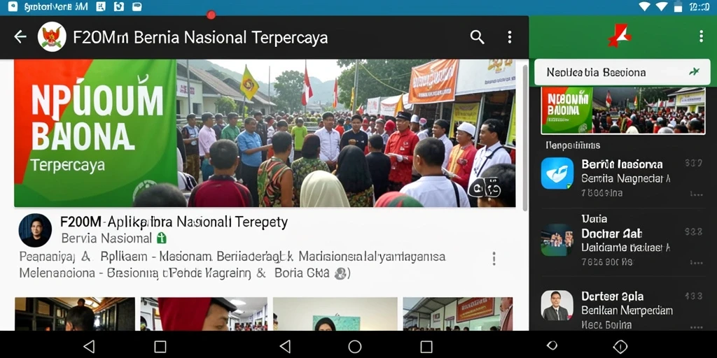 Tampilan antarmuka aplikasi F200M yang modern dan informatif.