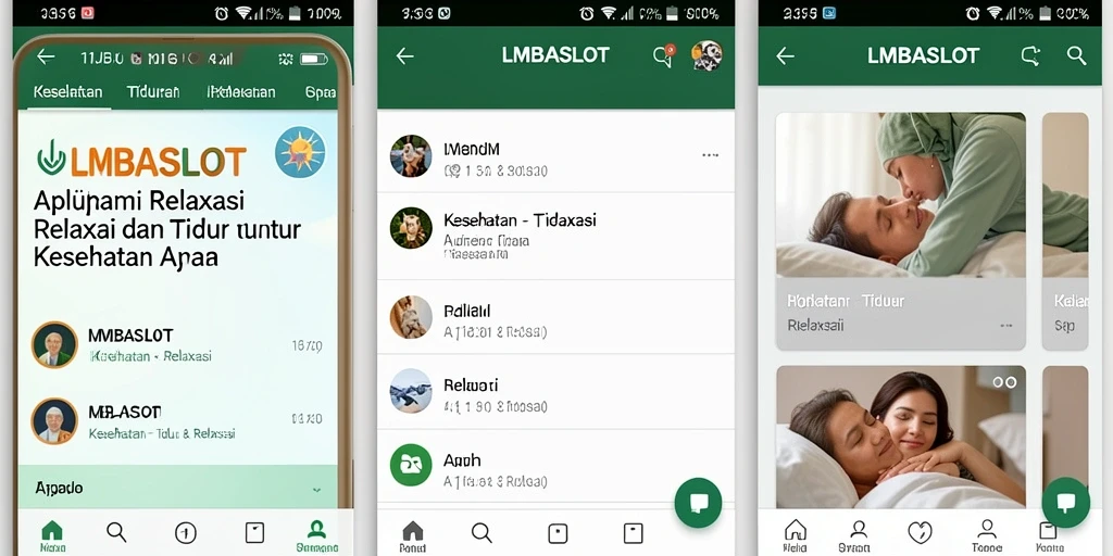 Tampilan antarmuka LMBASLOT menampilkan fitur relaksasi yang menarik.