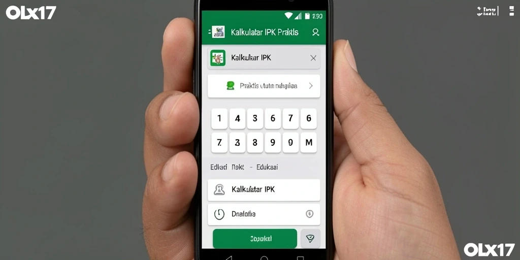 Antarmuka OLX17 yang intuitif dan fungsional untuk Kalkulator IPK.