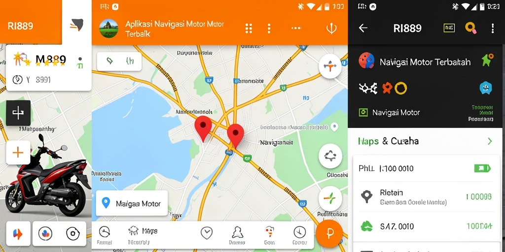 Screenshot antarmuka utama aplikasi RI889 menampilkan navigasi yang jelas.
