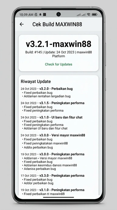 Riwayat Versi Aplikasi maxwin88 untuk Pengguna Android